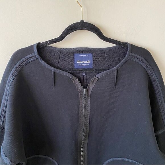 Madewell "Everywhere Black Double Zip Oversized Jacket" - Picture 5 of 9